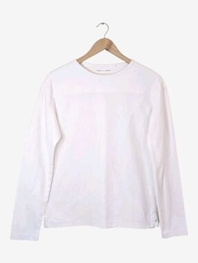 Uniqlo U Lemaire Off White Long Sleeve Tee Cotton Minimalist Small Unisex